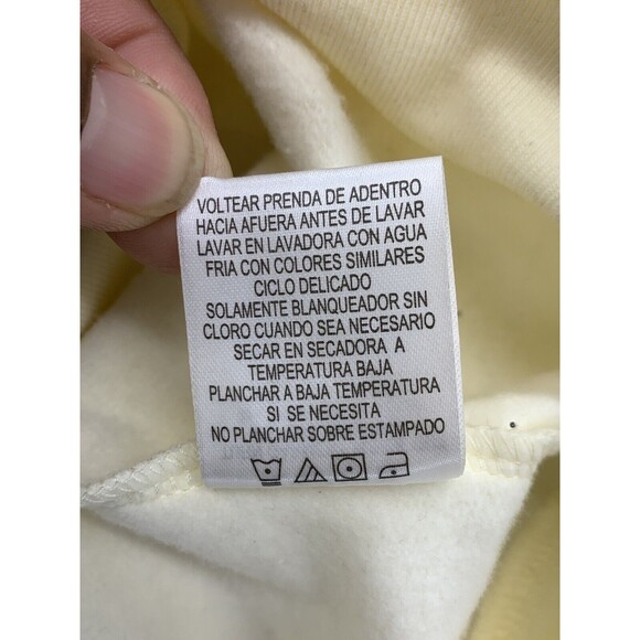 Disney Mickey Mouse Girls Graphic Pullover Hoodie Large 11-13 Ivory Sweatshirt - Picture 14 of 15